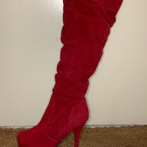 Cute red boots